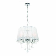 Lampa wisząca Mona 5 LP-5005 / 5P srebrna Light Prestige