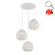 Lampa wisząca Palermo PND-2424-3S-WH Italux