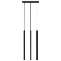 Lampa wisząca PASTELO 3 Czarna SL.0470 Sollux