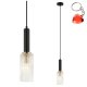 Lampa wisząca PEROLA PND-43309-1 BK+BR Italux