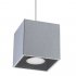 Lampa wisząca QUAD 1 Szary SL.0061 Sollux