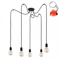 Lampa wisząca QUALLE czarny 2362 TK Lighting