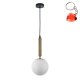 Lampa wisząca RAVENA PND-2324-1 GD+OPA Italux