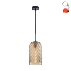 Lampa wisząca Renti PND-25205-1S-BK-AMB Italux