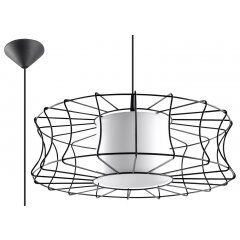 Lampa wisząca SALERNO Czarna SL.0300 Sollux