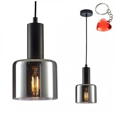 Lampa wisząca SANTIA PND-65342-1-BK + SG Italux