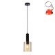 Lampa wisząca Sardo Rain PND-5581-1-BK+RNAMB Italux