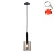 Lampa wisząca Sardo Rain PND-5581-1-BK+RNSG Italux