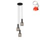 Lampa wisząca Sardo Rain PND-5581-3A-BK+RNSG Italux