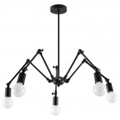 Lampa wisząca STARK 5 czarny SL.0612 Sollux