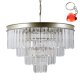 Lampa wisząca Verdes PND-44372-8-CHMP-GLD Italux