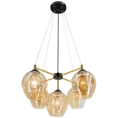 Lampa wisząca VIVIEN 6301 / 5 BL TR Elem