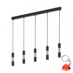 Lampa wisząca VIVIEN BLACK / GOLD 4758 TK Lighting