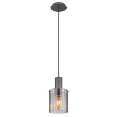 Lampa wisząca z kloszem ryflowanym TULIVAR 15904HS Globo