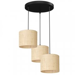 Potrójna lampa wisząca na okręgu RATTAN 5282 Luminex