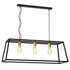 Trapezowa lampa wisząca klatka 3-punktowa FRAME 4416 Luminex