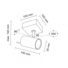 Kinkiet regulowany FUSSA 2215 Antigo