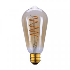 Żarówka LED 6W Spiral Amber E27 2200K 3S DIMM 757-ST64-3DM-SR-AMB Italux