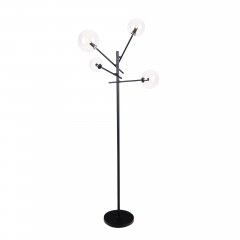 Lampa podłogowa czarna LOLLIPOP BK F0051 MaxLight