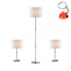 Lampa podłogowa stołowa Barnett 97031-3WH komplet Italux