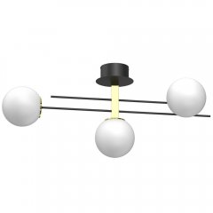 Lampa sufitowa 3-punktowa mleczne kule SATELIT 4559 Luminex