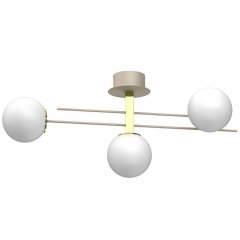 Lampa sufitowa 3-punktowa mleczne kule SATELIT 4617 Luminex