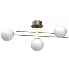 Lampa sufitowa 3-punktowa mleczne kule SATELIT 4622 Luminex