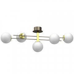 Lampa sufitowa 5-punktowa mleczne kule SATELIT 4624 Luminex