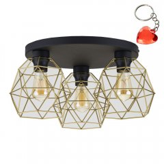 Lampa sufitowa GALAXY BLACK / GOLD 3458 TK Lighting