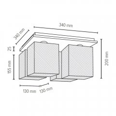 Lampa sufitowa NORMAN 8175428 Spot-Light