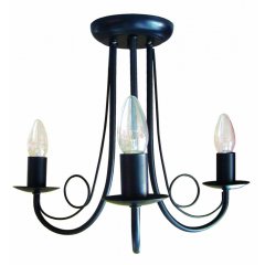 Lampa sufitowa Perła 3 LP-020 / 3P black Light Prestige